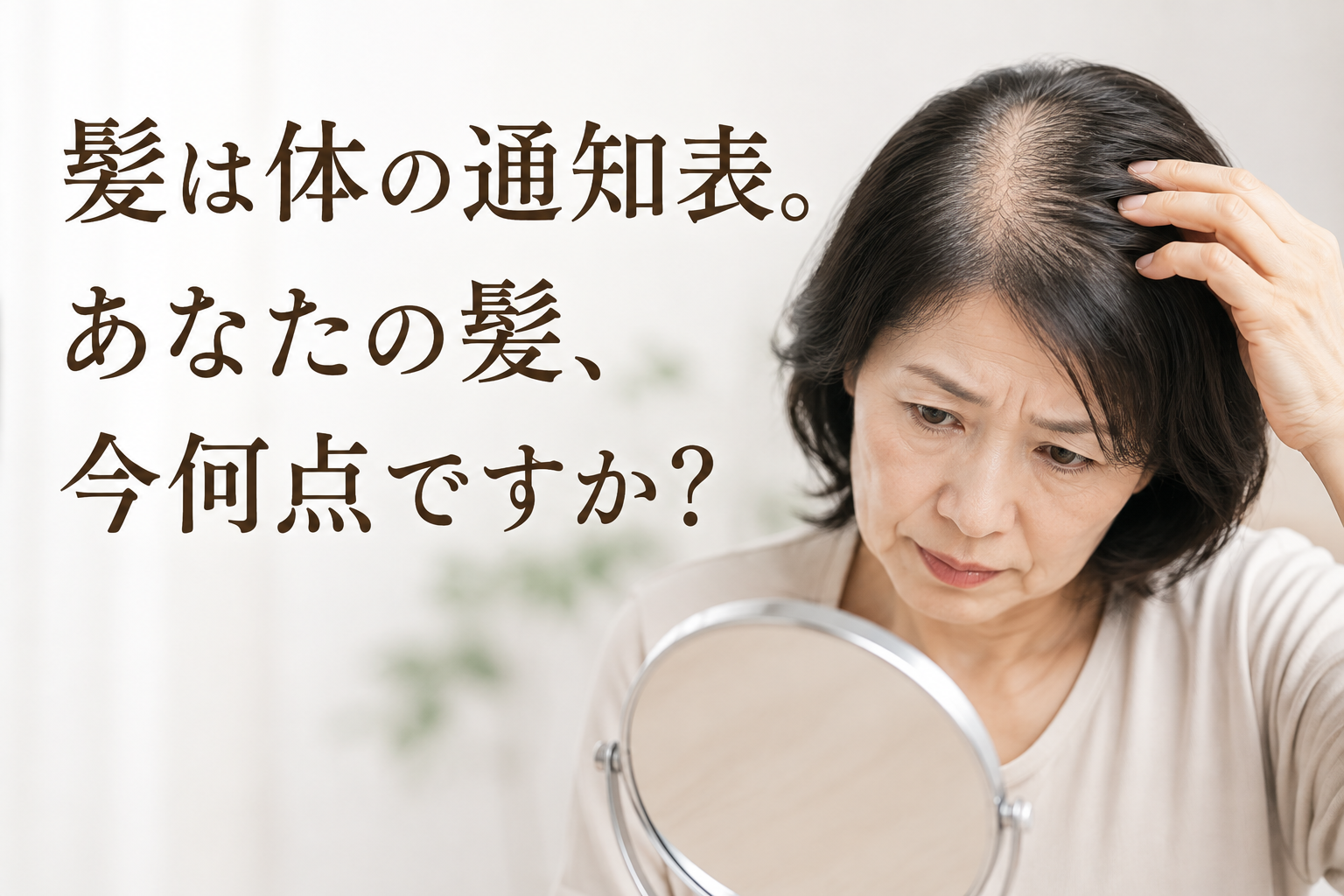 髪は体の通知表。あなたの髪、今何点ですか？