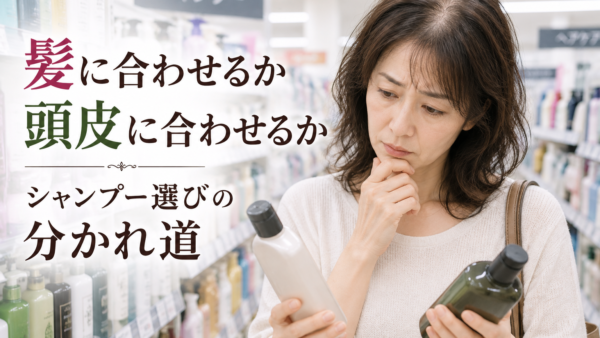 髪に合わせるか 頭皮に合わせるかシャンプー選びの分かれ道